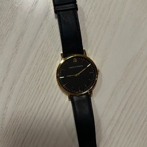 Larsson & Jennings Black and Gold Watch
